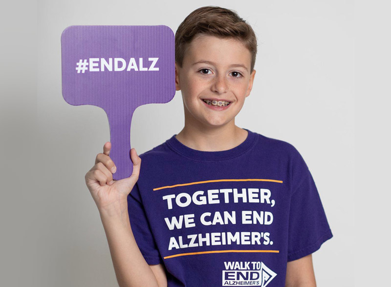 Primex Family of Companies - End Alzheimers Image of Young Fundraiser